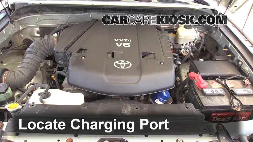2008 Toyota FJ Cruiser 4.0L V6 Air Conditioner Recharge Freon